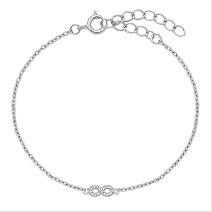 Pulseira Correntinha Infinito Cravejado