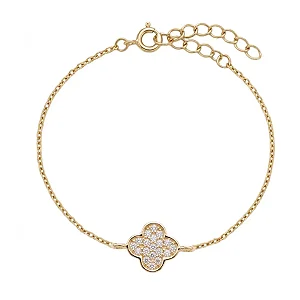 Pulseira Trevinho Cravejado
