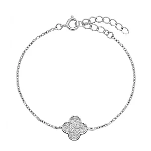 Pulseira Trevinho Cravejado