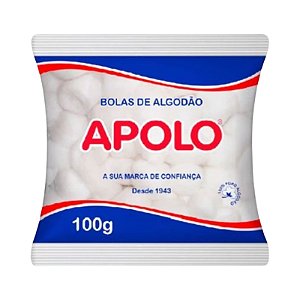 Algodão Bola Branca Apolo - 100g