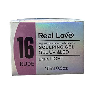 SCULPING GEL - REAL LOVE 16 - NUDE - 15ML - LINHA LIGHT