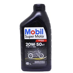 Oleo de Moto Mobil Super Moto 20w50 Mineral 4t 1lt