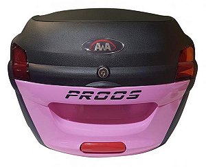 Bau Bauleto Para Bagageiro Moto 34 Litros Rosa Proos