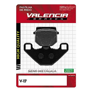 Pastilha Freio Dianteiro Burgman 125/ Lindy 125/ Vr 150/ Smart 125/ Kmx 80-125/ Dakar 50/ Force 50-90/ City 90 Valencia