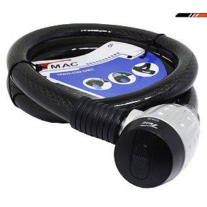 Trava Para Moto Com Cabo De Aço Encapado 24mm X 1200mm T-mac