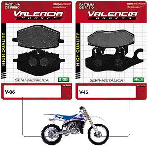 Jogo Pastilha Freio Dianteiro+Traseiro Yamaha Wr 500 B Valencia Brakes