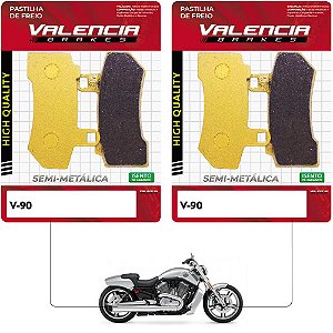 Jogo Pastilha Freio Dianteiro+Traseiro Harley Davidson Vrscf Muscle 1130 Valencia Brakes