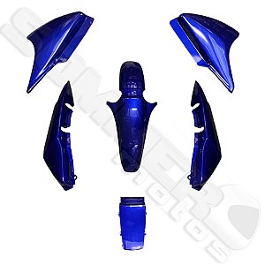 Kit Carenagem Completo Titan 150 2008 Azul Perolizado Sportive