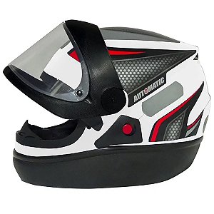 Capacete Fw3 Automatic Branco Fechado