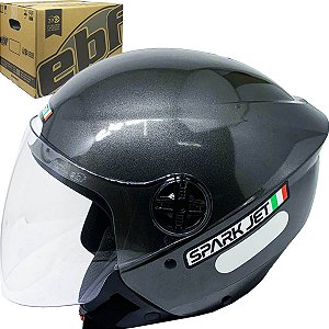 Capacete Ebf Spark Jet Solid Chumbo
