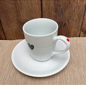 Conjunto de chá - 2 peças - Coração