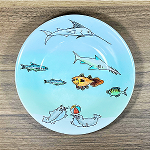 Prato de sopa Mar - Infantil