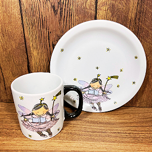 Conjunto Fada Lilás - 2 peças - Garotada
