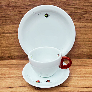 Conjunto de chá - 3 peças - Joaninha