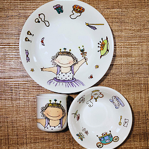 Conjunto Princesa Cetro - 3 peças - Infantil