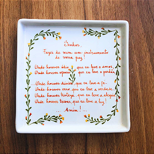 Bandeja Quadrada Oração - Júlia