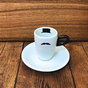 Xícara de café - 2 peças - Bigode