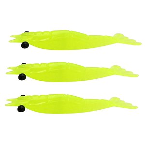 Isca Camarão Monster 3X Ultrasoft Off Set / 7,5Cm - 3Un