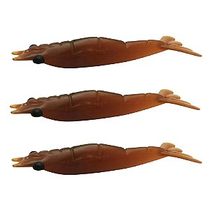 Isca Camarão Monster 3X Ultrasoft / 7,5Cm - 3Un
