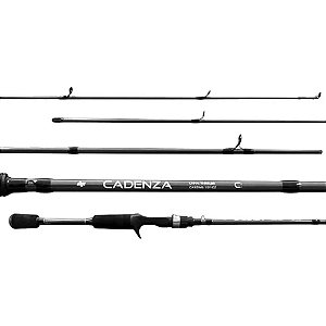 Vara Albatroz Cadenza Cinza C602 - 8-17Lbs / 6 0 (1,83M) Carretilha - 2 Partes
