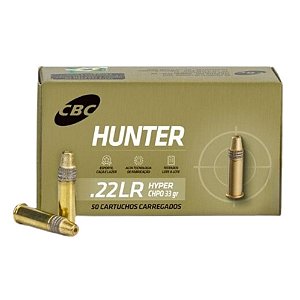 Municao .22LR CBC CHPO 33gr - Hunter - Hyper - UN
