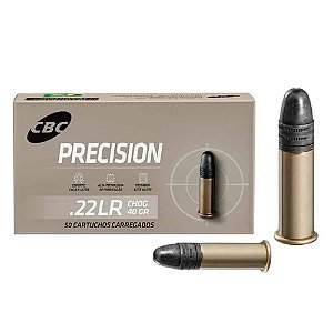 Municao .22LR CBC CHOG 40gr - Precision - Subsonico - UN