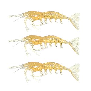 Isca Pure Strike Real Shrimp 80 / 8 Cm - 3Un