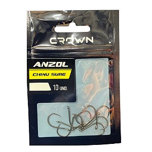 Anzol Crown Chinu Sure Black - 10 und