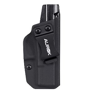 Coldre AUROK Velado Polimero Glock G19 - G45 -Preto