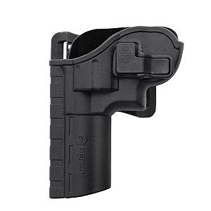 Coldre Bélica Revolver Passador Canhoto - Preto