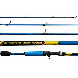 Vara Albatroz Topaz Color Edition 6-12Lb / 6'0" - (1,84M)  Carretilha (2 Partes)