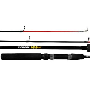 Vara Albatroz Kara Black 4-12Lbs /  4'4" (1,35m) Molinete (2 Partes)