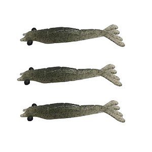 Isca Camarão Monster 3X Ultrasoft Off Set / 9Cm - 3Un