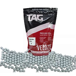 Esferas TAG Velozter 5,95mm - 0,25g - Branco - 4000un