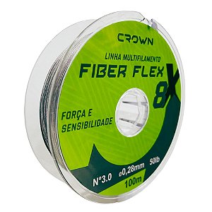 Linha Multi Crown Fiber Flex 8X 100m