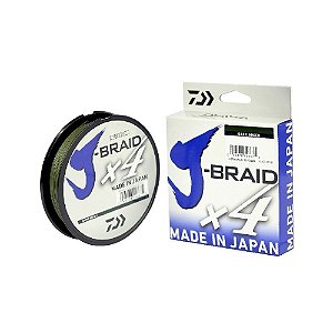 Linha Multi Daiwa J-Braid X4 Dark Green - 135m