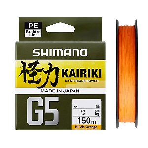 Linha Multi Shimano Kairiki G5 150m - Laranja