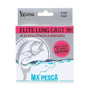 Linha Mono MX - Elite Long Cast Rosa - 300m