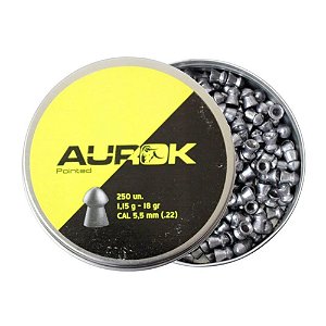 Chumbinho Aurok Pointed 5.5mm - 250 UN