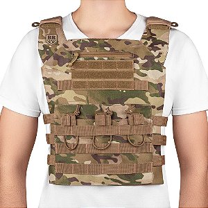 Plate Carrier BRFORCE Couraca - Camuflado Multicam