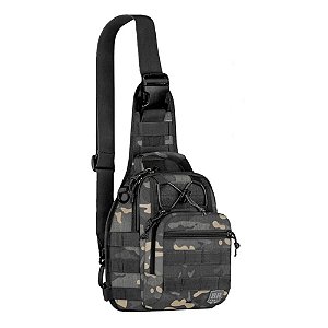 Bolsa de Ombro BrForce Patrulha - Camuflado Multicam Black