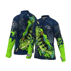 Camiseta Mar Negro Sublimada - Tucunare Azul - Infantil