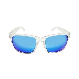 Óculos Polarizado Yara - Dark Vision 01594 - Classic - Lente Azul Espelhado - Armacao Transparente