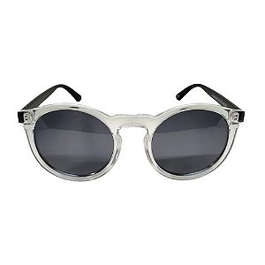 Óculos Polarizado Yara - Dark Vision 08225 - Casual - Lente Smoke - Armacao Branca e Preta