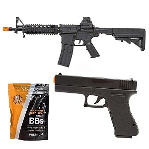 Kit Rossi Airsoft Rifle M4A1 Pistola V307