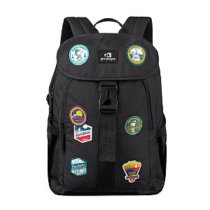 Mochila Galapagos Gaivota Snoopy - Preto