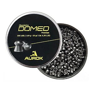 Chumbinho Aurok Premium Domed 6.35mm - 250Un