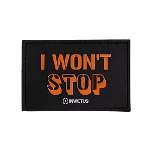 Patch Invictus I Wount Stop - Chumbo
