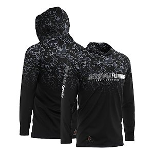 Camiseta Mar Negro Poliamida Capuz - Fisher Series