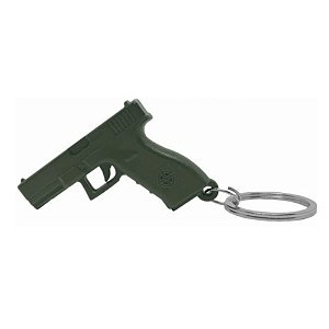 Chaveiro Belica Pistola em Polimero - Verde